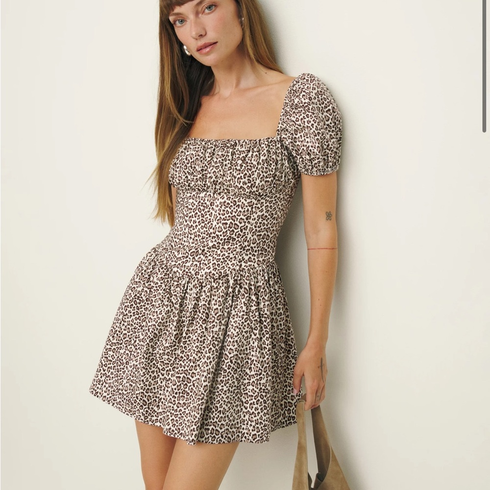 ISO 👀 Reformation Marielle Dress in Mini Leo